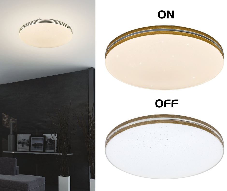 Svetle i raznobojne prednosti LED plafonjera.